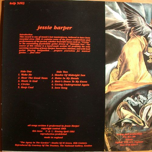 Jessie Harper / Guitar Absolution In The Shade Of A Midnight Sunβ