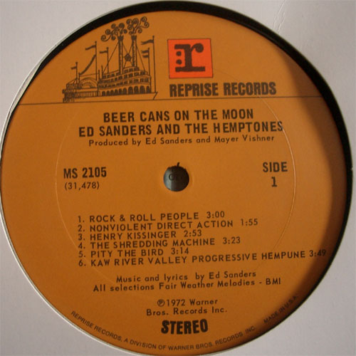 Ed Sanders / Beer Cans On The Moonβ