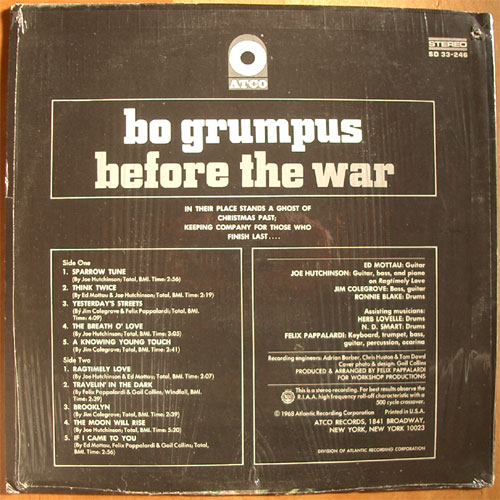 Bo Grumpus / Before The Warβ
