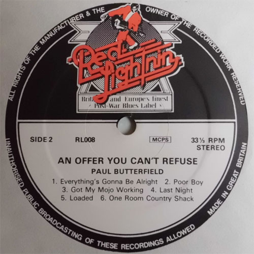 Walter Horton and Paul Butterfield / An Offer You Can't Refuseβ