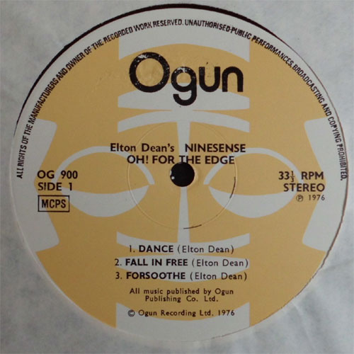 Elton Dean's Ninesence (Keith Tippett, Alan Skidmore, Harry Miller etc.) / Oh! For The Edgeβ