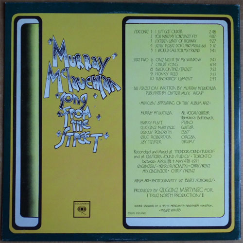 Murray McLauchlan / Song From The Street (Canada)β
