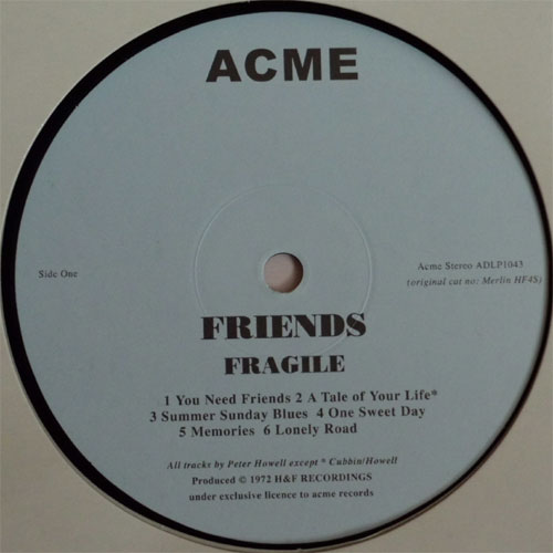Friends (Ithaca) / Fragileβ