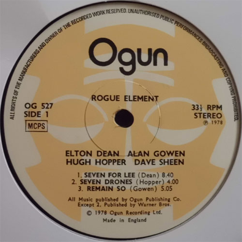 Hugh Hopper, Elton Dean, Alan Gowen, Dave Sheen (Soft Head) / Rough Elementβ
