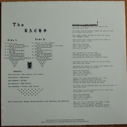 Bachs / Out Of The Bachs (Reissue but Rare)β