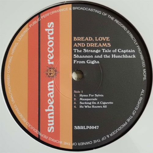 Bread Love and Dreams / The Strange Tale Of Captain Shannon And The Hunchback From Gigha (Reissue)β