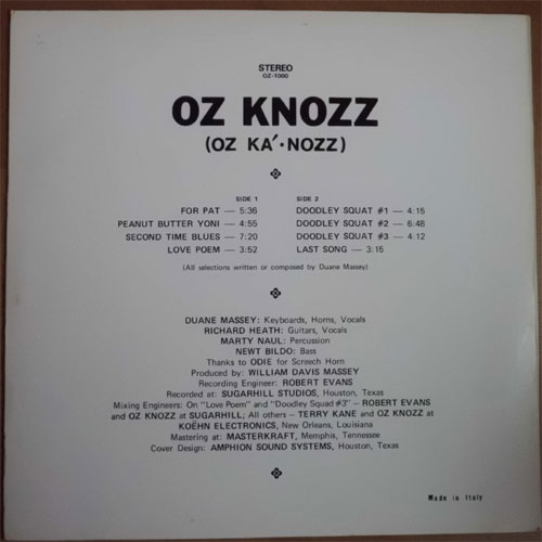 Oz Knozz / Ruff Mix (Reissue)β