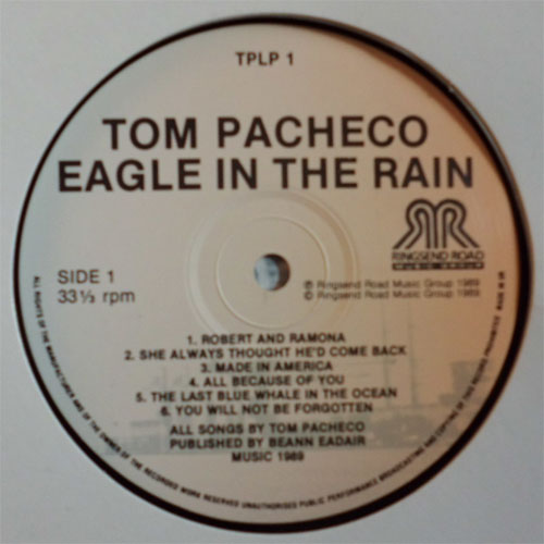 Tom Pacheco / Eagle In The Rain (Rare Vinyl)β