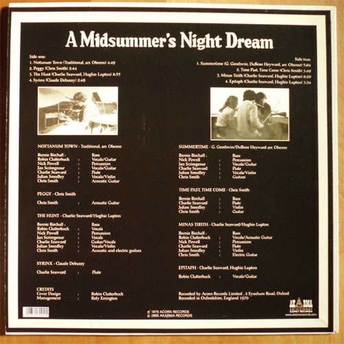 Oberon / A Midsummer's Night Dream (Reissue)β