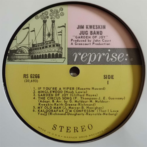 Jim Kweskin Jug Band (Feat. Geoff & Maria Muldaur) / Garden Of Joyβ