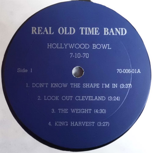 Band / Real Old Time 〜 Live at the Hollywood Bowl, 7-10-70 (2LP, Rare Old Bootleg)の画像