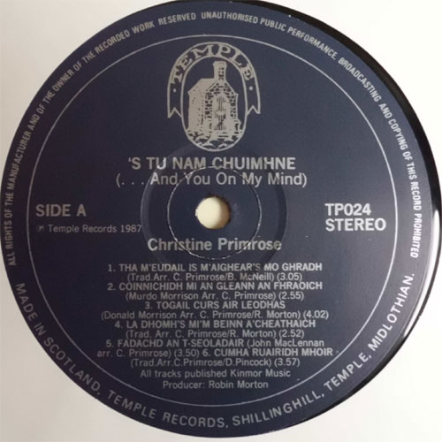 Christine Primrose / 'S tu nam chuimhne ( And You On My Mind)β