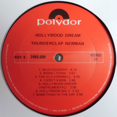 Thunderclap Newman / Hollywood Dream (Canada)β