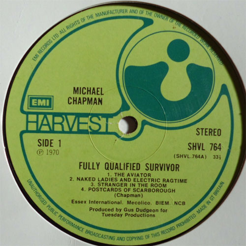 Michael Chapman / Fully Qualified Survivor (UK Matrix-1 EMI Logo 2nd Issue)の画像