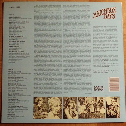 VA (Dave Kelly, Jo-Ann Kelly, Panama Limited etc)/ Matchbox Days ~ 14 Tracks Of British Folk Bluesβ