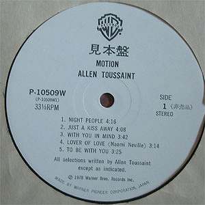 Allen Toussaint / Motionβ