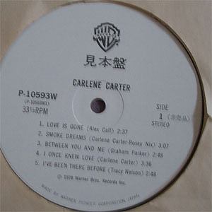 Carlene Carter / Carlene Carter (帯付、貴重白ラベル見本盤)の画像