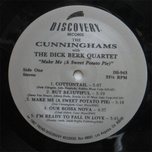 Cunninghams,The with The Dick Berk Quartet / 