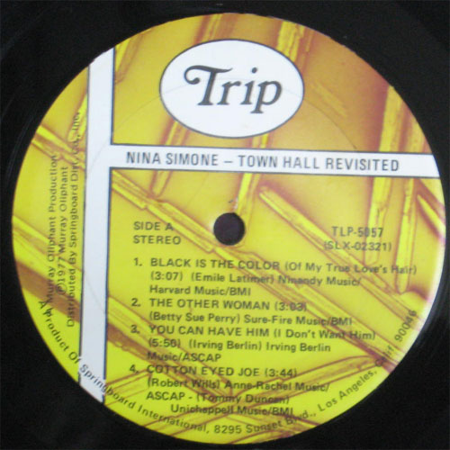 Nina Simone / Town Hall Revisitedβ