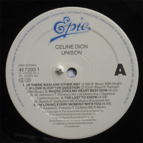 Celine Dion / Unisonβ