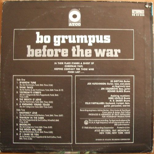 Bo Grumpus / Before The Warβ