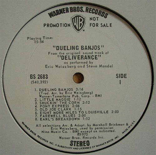 Eric Weissberg And Steve Mandel / Dueling Banjos (OST of Deliverance) (White Label Promo)β