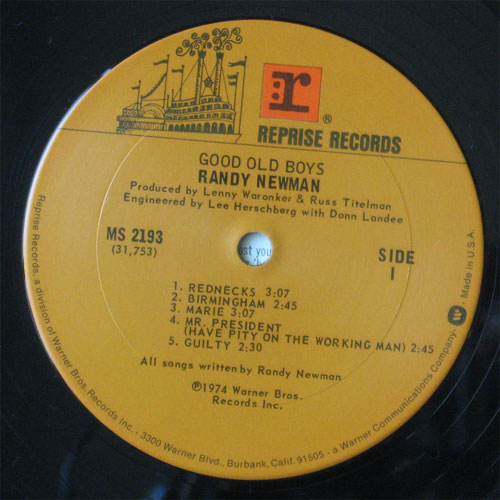 Randy Newman / Good Old Boysβ