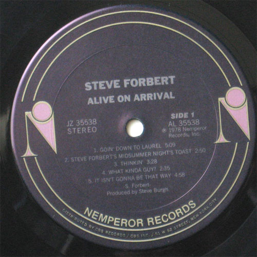 Steve Forbert / Alive On Arrivalβ