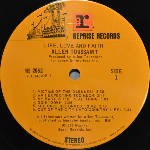 Allen Toussaint / Life Love And Faithβ