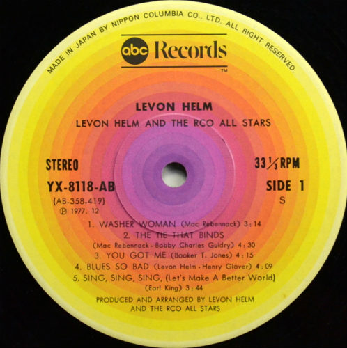 Levon Helm & The RCO All-Stars / Same (JP)β