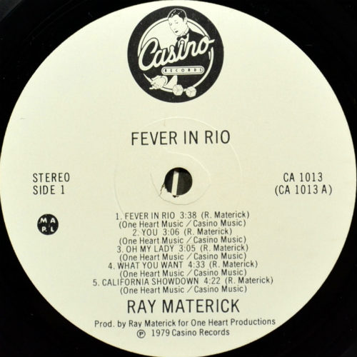 Ray Materick / Fever In Rioβ