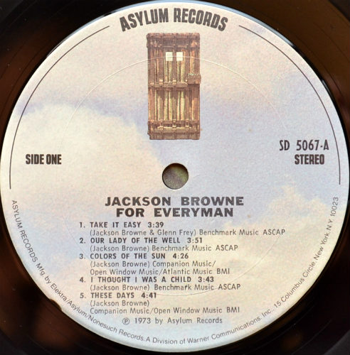 Jackson Browne / For Everyman (US Early Press)β