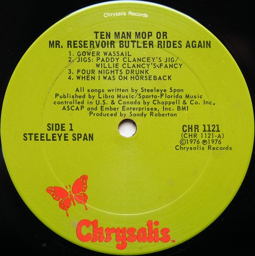 Steeleye Span / Ten Man Mop Or Mr Reservoir Butler Rides Again (US Later)β