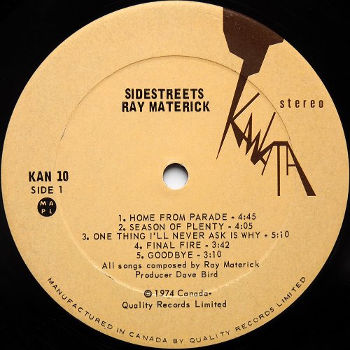 Ray Materick / Sidestreets (2nd Issue)β