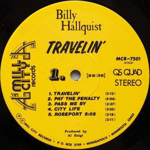 Billy Hallquist / Travelin' (In Shrink)β