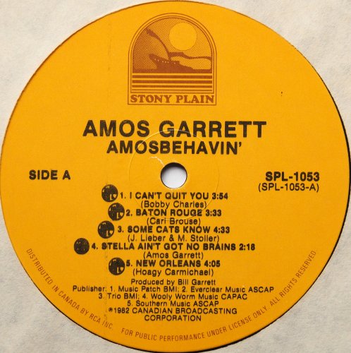 Amos Garrett / Amosbehavin'β