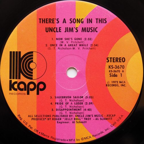 Uncle Jim's Music / There's A Song In Thisβ