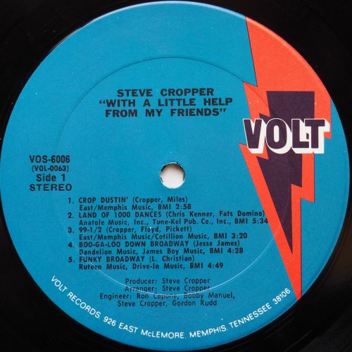 Steve Cropper / With A Little Help From My Friendsβ
