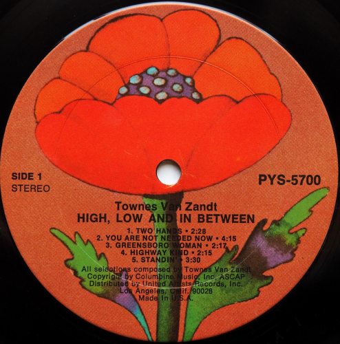 Townes Van Zandt / High, Low And In Between (Poppy)β