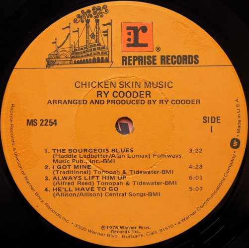 Ry Cooder / Chicken Skin Music (US w/Original Inner)β