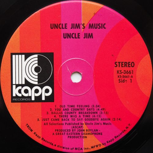 Uncle Jim's Music / Uncle Jim's Music β