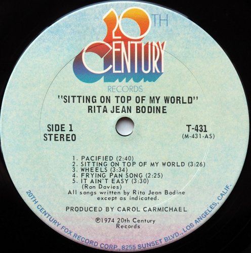Rita Jean Bodine / Sitting On Top Of My Worldβ