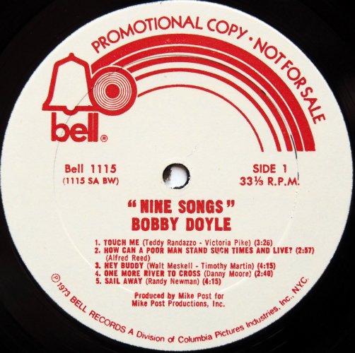 Bobby Doyle / Nine Songs (Rare Promo)β