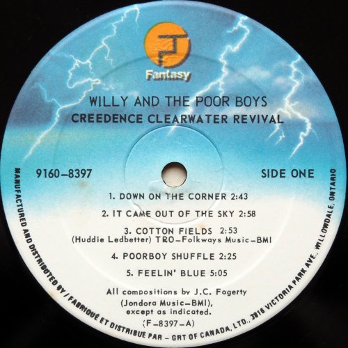 Creedence Clearwater Revival / Willy And The Poor Boys (CanadaLater Issue)β