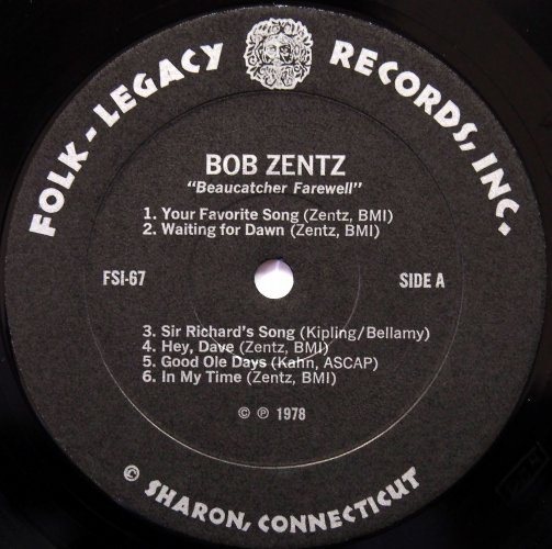 Bob Zentz / Beaucatcher Farewell (In Shrink w/Bookret)β