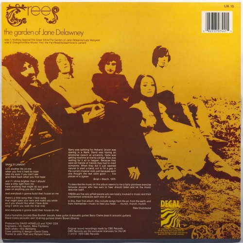 Trees / The Garden Of Jane Delawney (80s Re-issue)β
