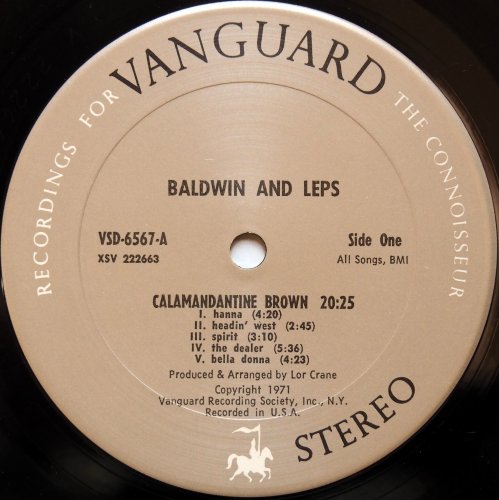 Baldwin And Leps / Baldwin And Leps (US)β