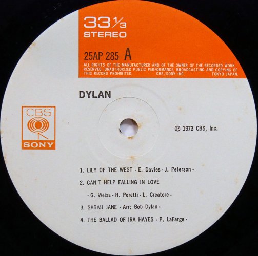 Bob Dylan / Dylan (JP)β