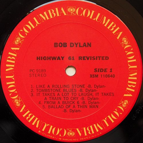 Bob Dylan / Highway 61 Revisited (US Later Issue)β