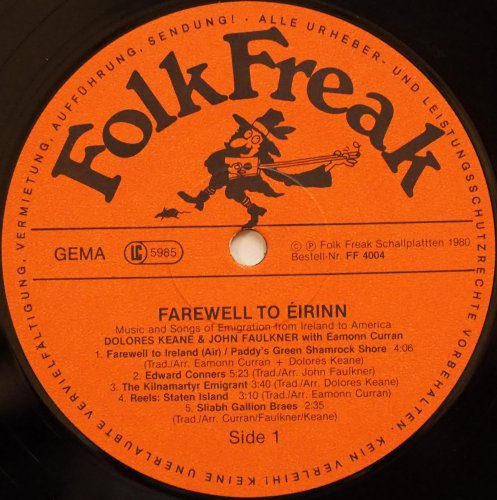 Dolores Keane, John Faulkner & Eamonn Curran / Farewell To Eirinn β